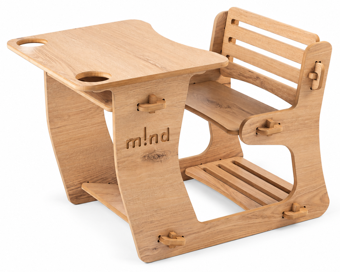Kids Desk — Όψη ξύλου